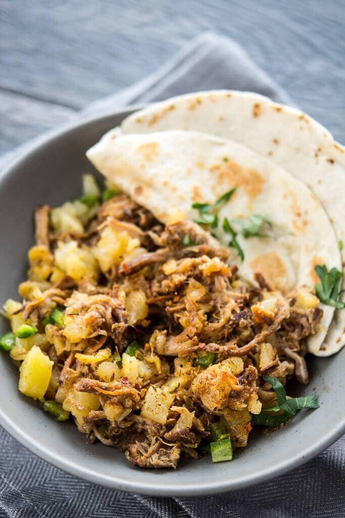 Lunch Crock Pineapple Pork Tacos