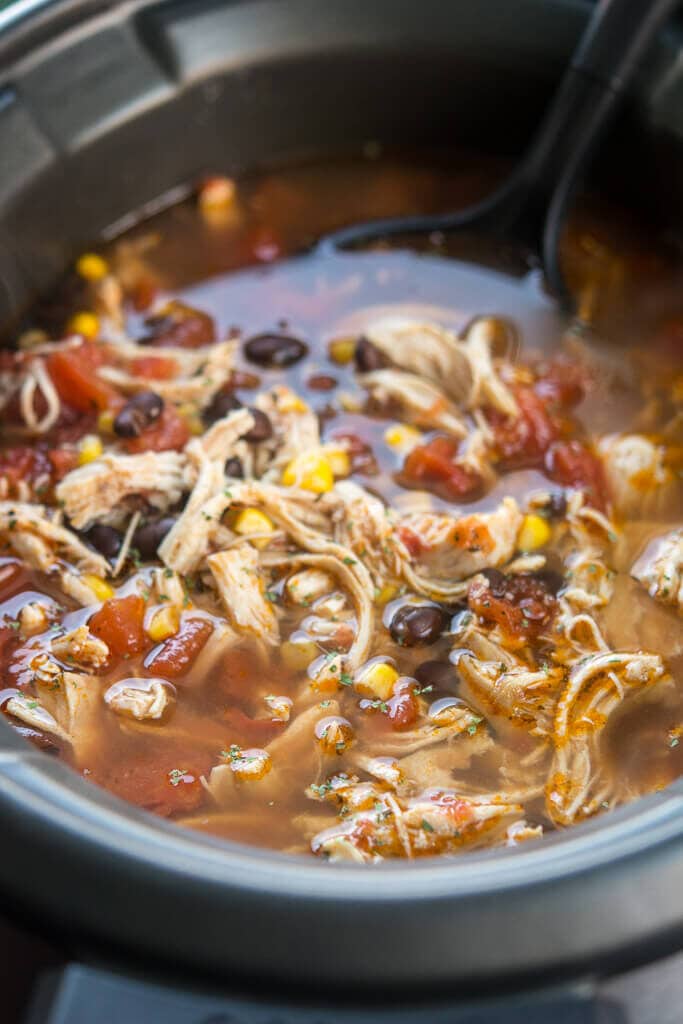 Slow Cooker Chipotle Chicken Tortilla Soup