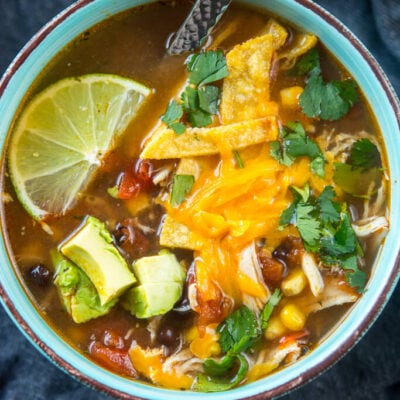 Slow Cooker Chipotle Chicken Tortilla Soup