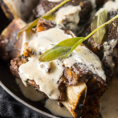 Slow Cooker Sage Butter Short Ribs