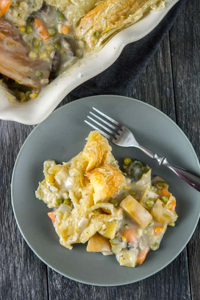 Slow Cooker Veggie Pot Pie