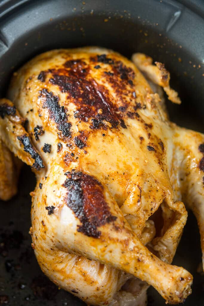 Slow Cooker Whole Roasted Chicken - Slow Cooker Gourmet