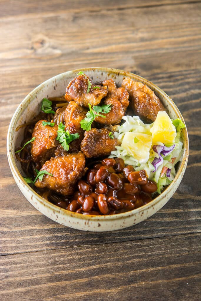 Slow Cooker Asian BBQ Chicken Bowls