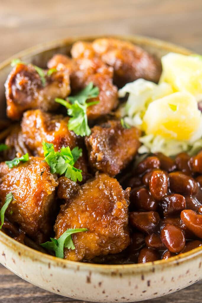 Slow Cooker Asian BBQ Chicken Bowls