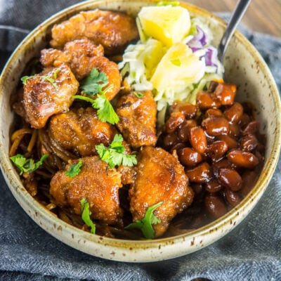 Slow Cooker Asian BBQ Chicken Bowls