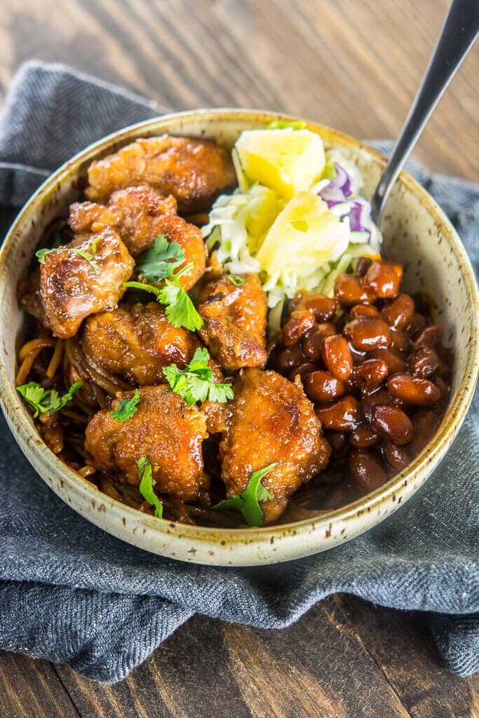 Slow Cooker Asian BBQ Chicken Bowls