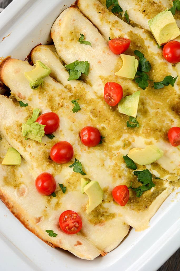 Slow Cooker Breakfast Enchiladas