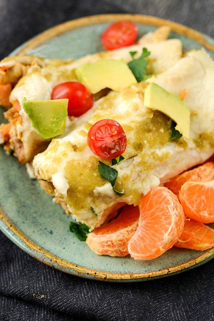 Slow Cooker Breakfast Enchiladas