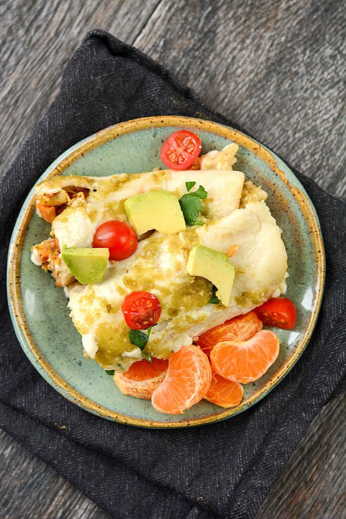 Slow Cooker Breakfast Enchiladas