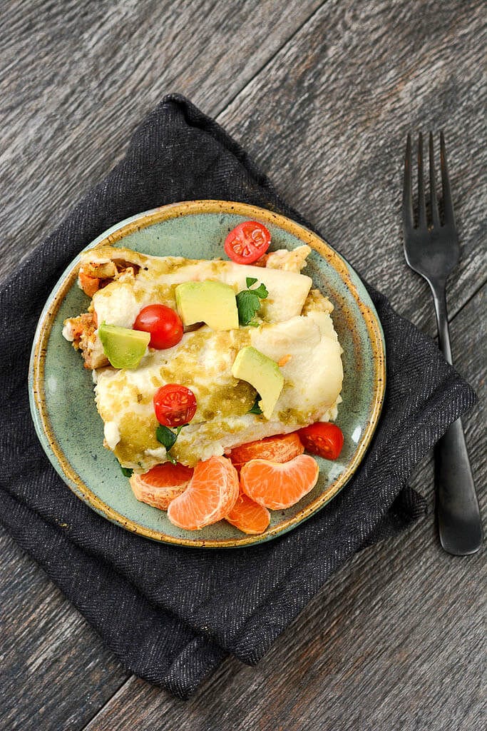 Slow Cooker Breakfast Enchiladas