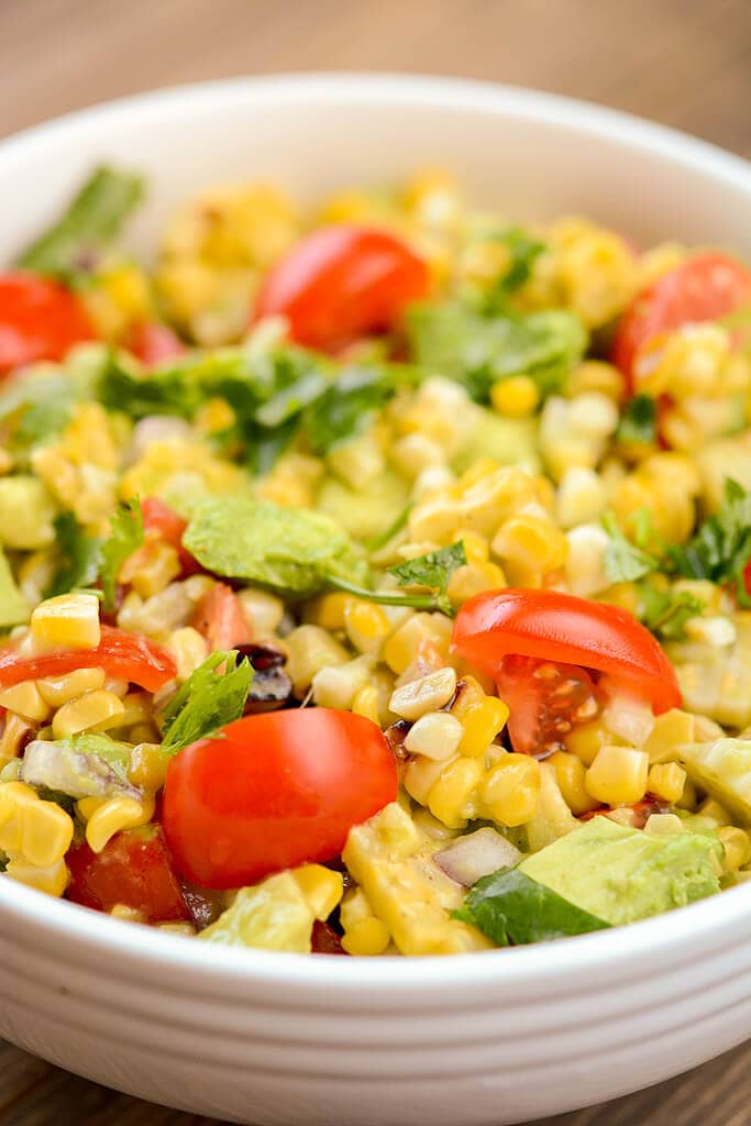 Summer Fresh Grilled Corn Salad - Slow Cooker Gourmet