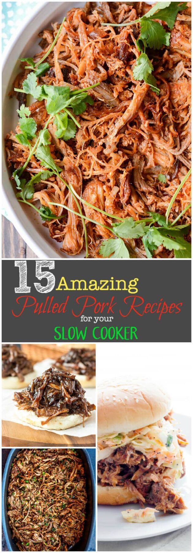Slow Cooker Pulled Pork Round UP