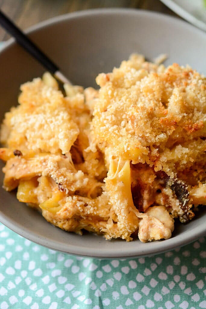 You may be wondering if there's anything more delicious than mac and cheese and there is! This Slow Cooker White Cheddar Bacon Mac & Cheese is not only creamy and delicious but also has bacon!