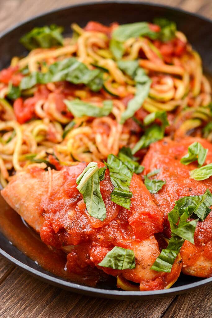 Sometimes simple is best! This Slow Cooker Chicken in Tomato Sauce uses simple ingredients yet delivers maximum flavors!