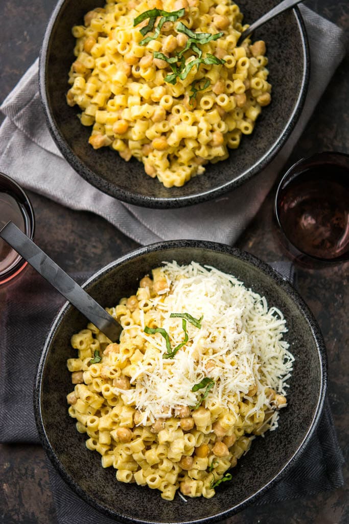 Slow Cooker Chickpea and Butternut Squash Pasta