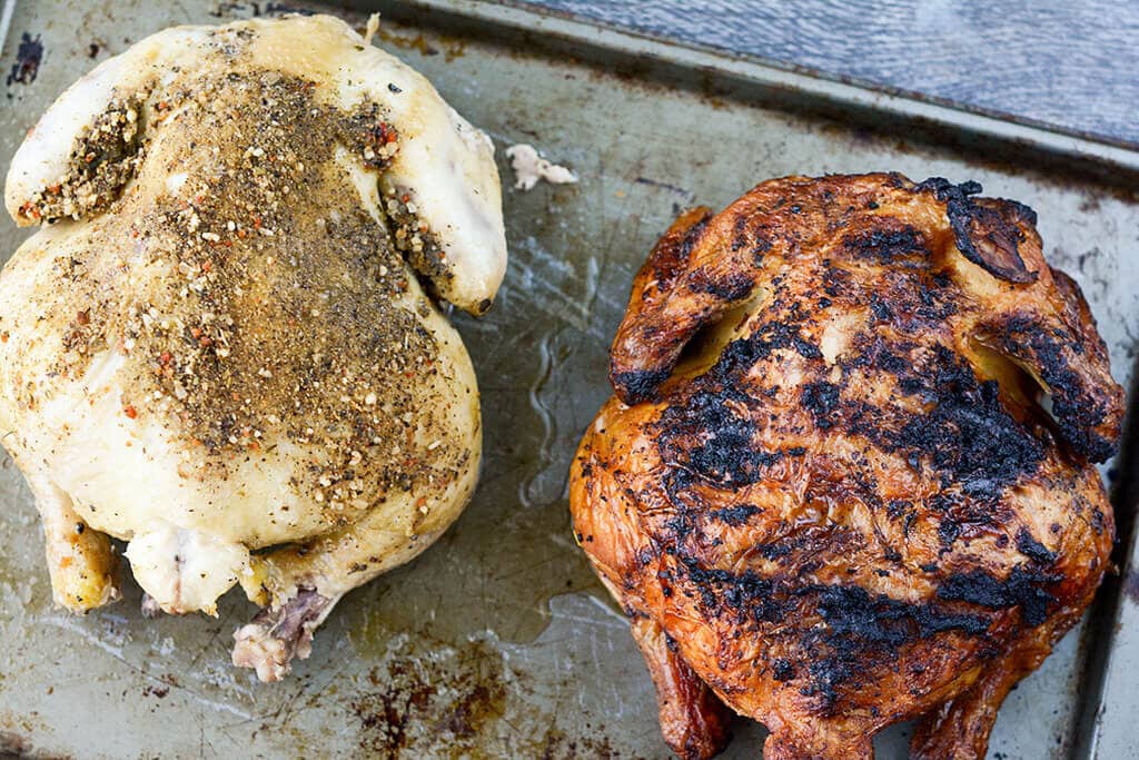 How to cook a whole chicken: Slow Cooked vs. Smoked