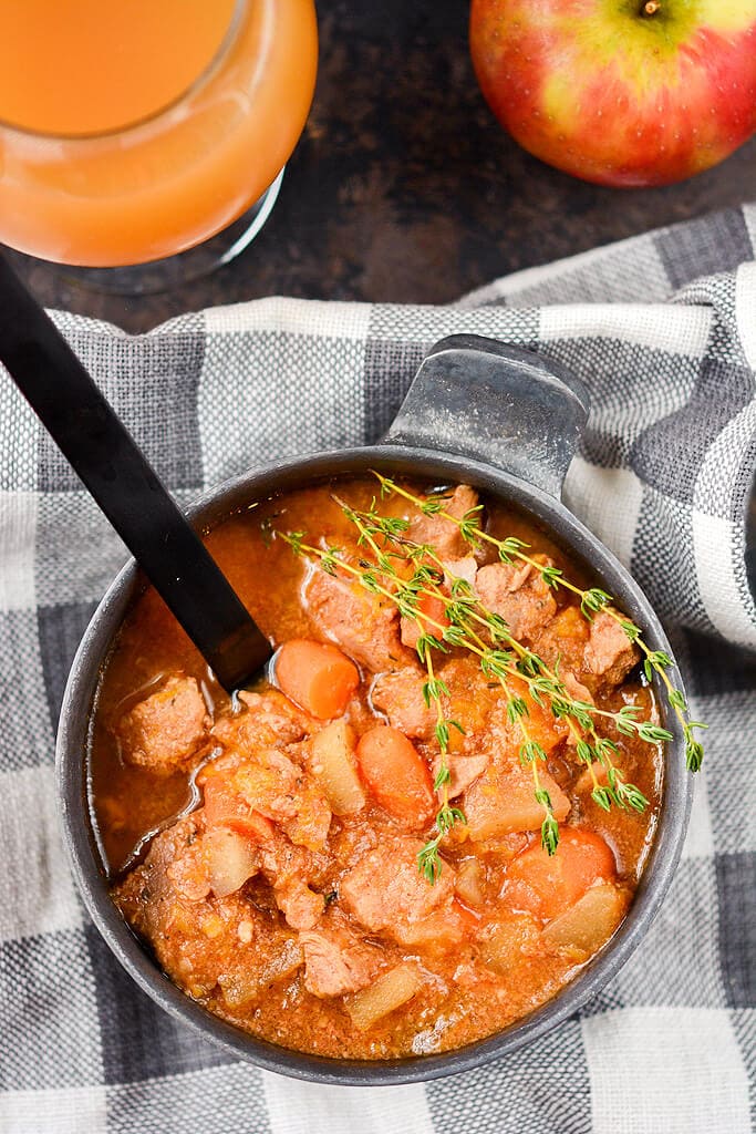 Slow Cooker Fall Harvest Pork Stew - Slow Cooker Gourmet