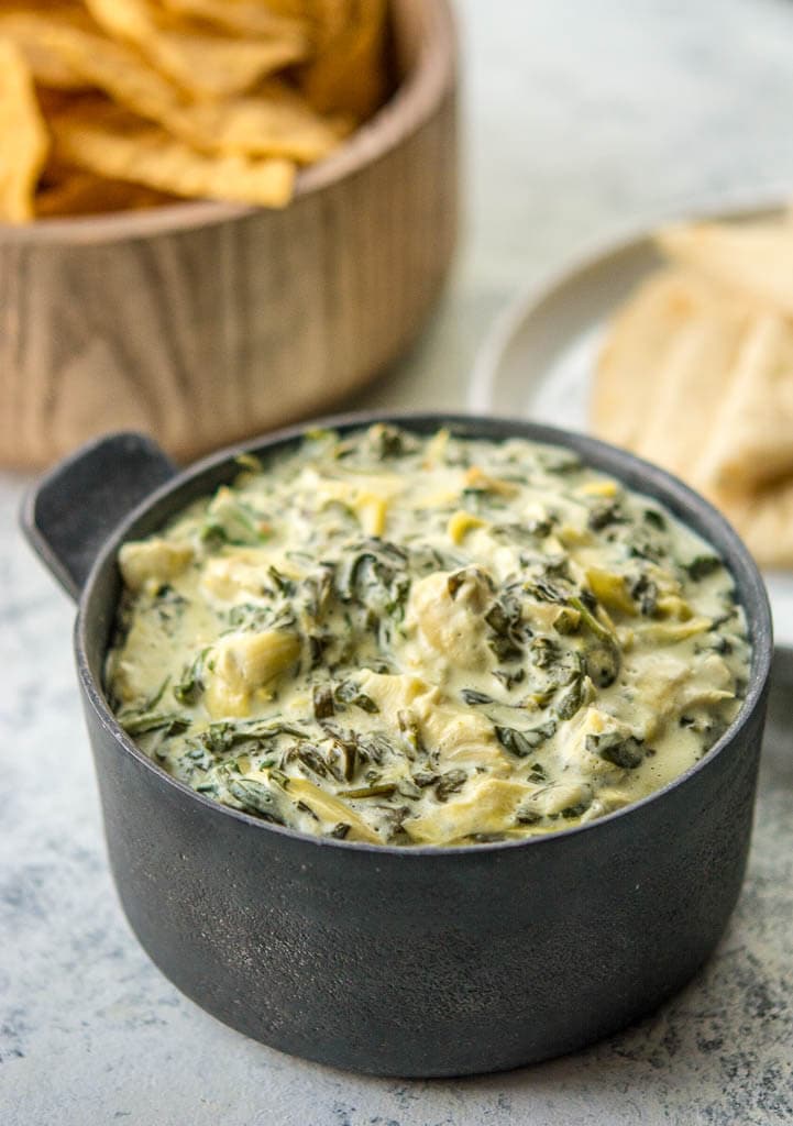 Slow Cooker Spinach and Artichoke Dip - Damn Delicious