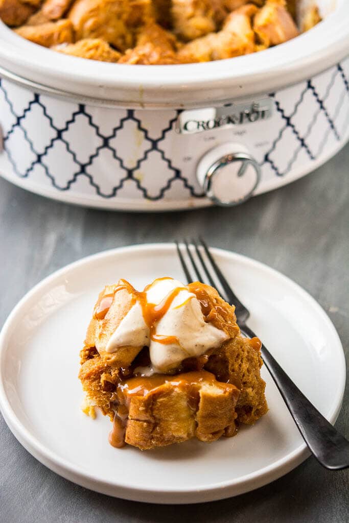 Slow Cooker Sweet Caramel French Toast Casserole