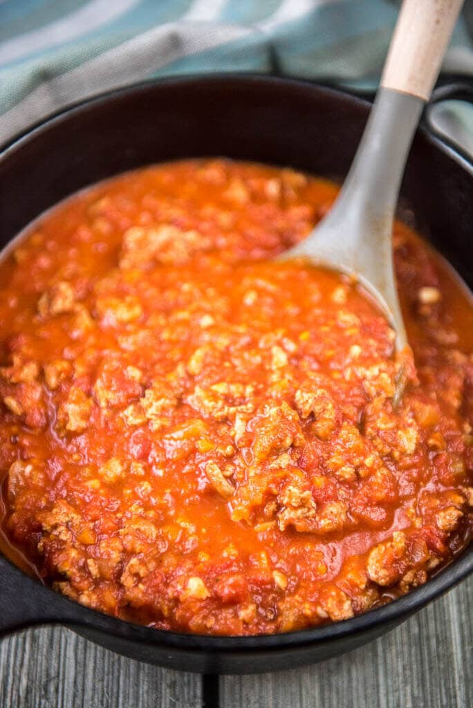 Slow Cooker Turkey Bolognese