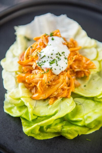 Slow Cooker Buffalo Chicken Lettuce Wraps Slow Cooker Gourmet 0376