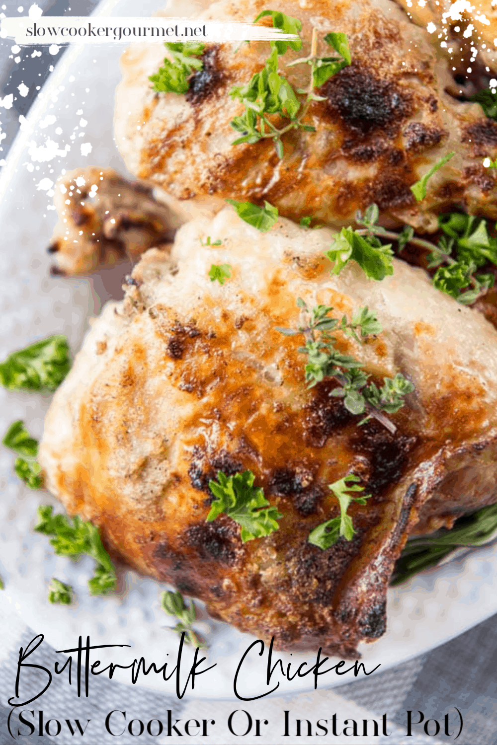 Buttermilk Chicken {Slow Cooker or Pressure Cooker} Slow Cooker Gourmet