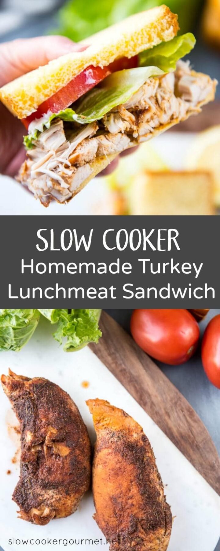 Slow Cooker Memphis Rubbed Turkey Sandwiches are the perfect way to make a simple lunch or dinner. Make ahead and have the most delicious sandwiches ever and be the envy of the office or lunchroom!