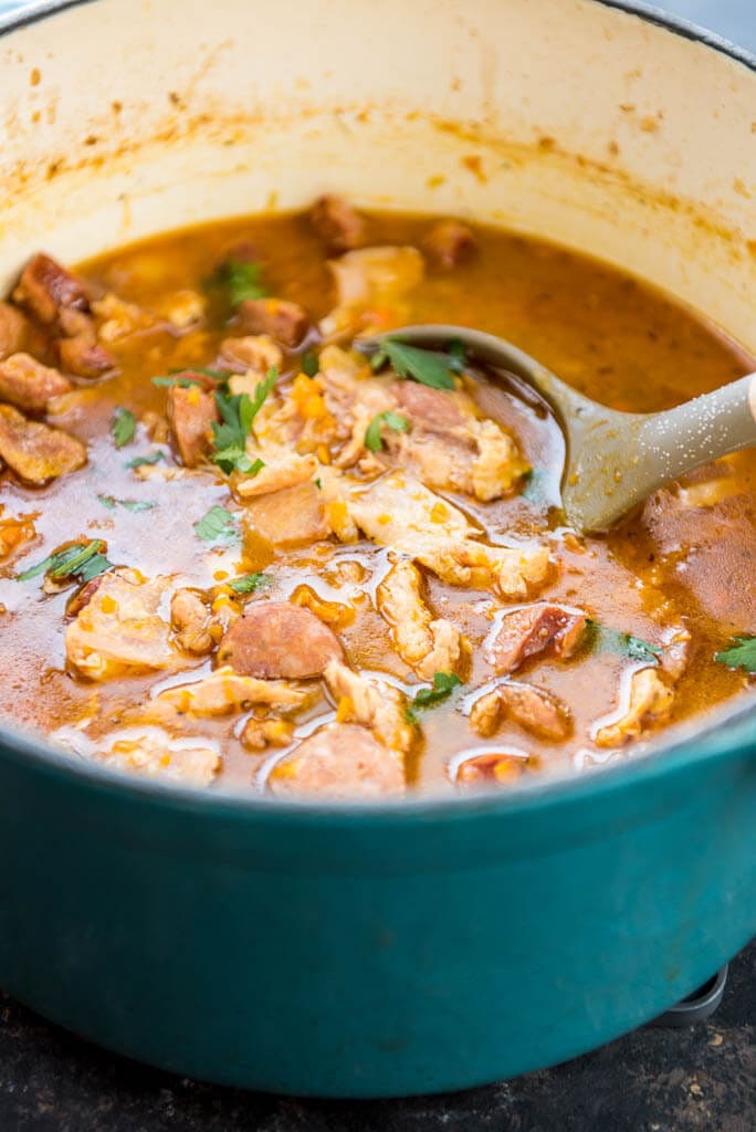 Smoked Chicken and Sausage Gumbo is a great reason to fire up your pellet grill or smoker and make some delicious cajun food!