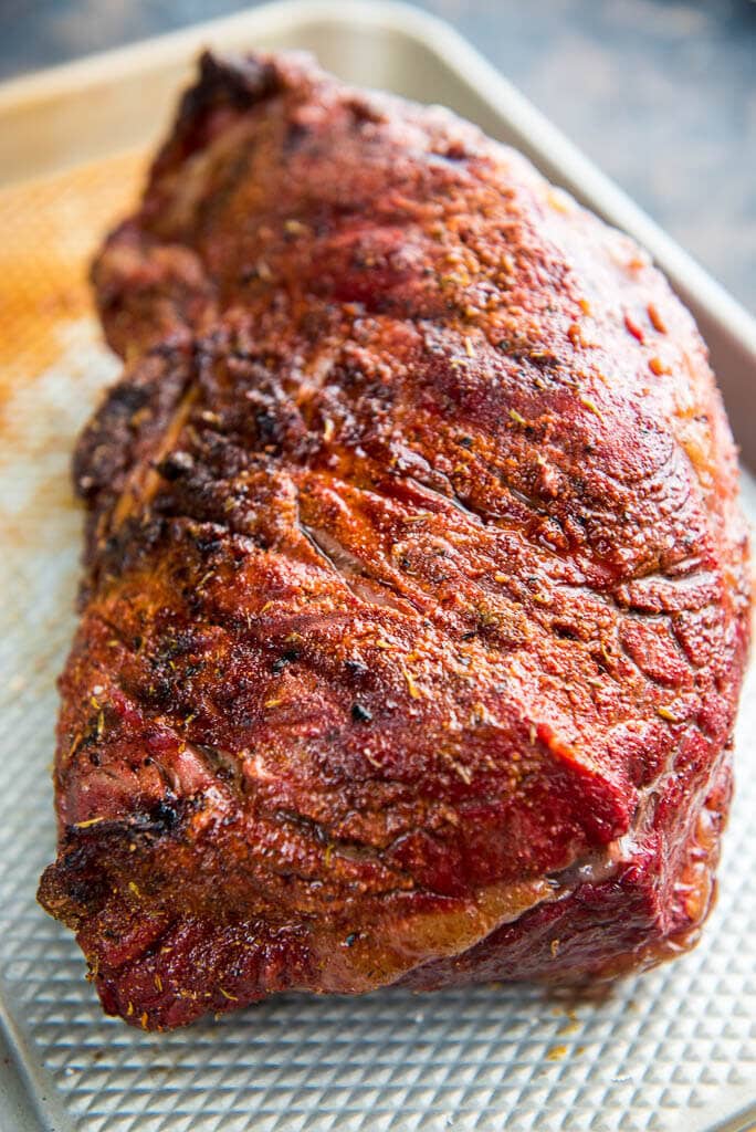 When looking for the best slow cooked beef look no further than this Grilled Tri Tip Roast with Corn Salsa.  Amazing on the smoker or pellet grill, you won't get better flavor or more tender meat than this simple delicious meal.