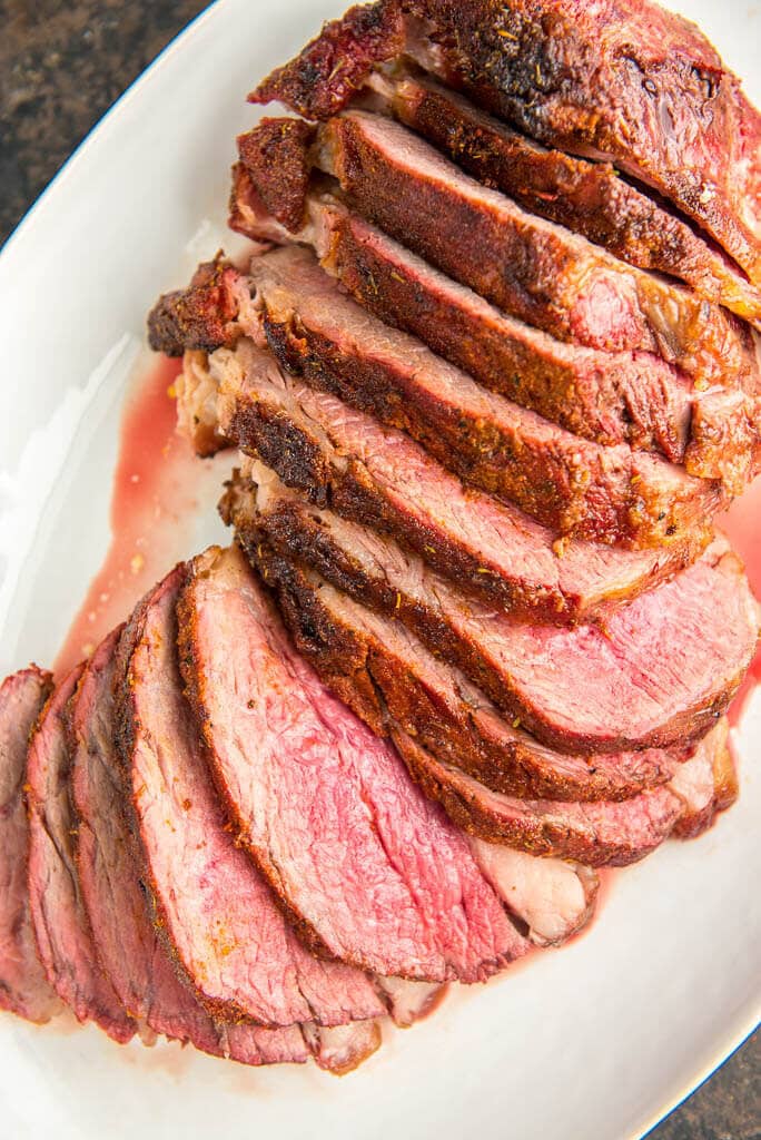 When looking for the best slow cooked beef look no further than this Grilled Tri Tip Roast with Corn Salsa.  Amazing on the smoker or pellet grill, you won't get better flavor or more tender meat than this simple delicious meal.