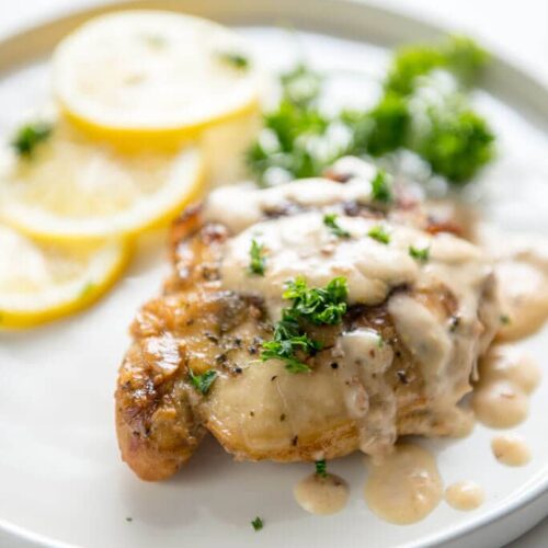 Slow Cooker Chicken Thighs with Creamy Lemon Sauce - Slow Cooker Gourmet