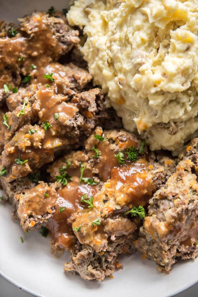 Slow Cooker Meatloaf and Buttermilk Mashed Potatoes Slow Cooker Gourmet