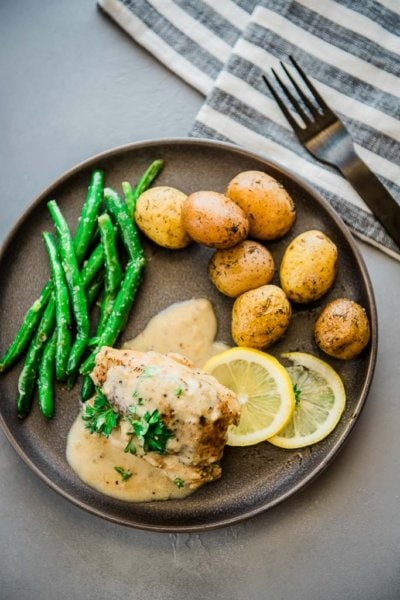 Instant Pot Chicken Thighs with Lemon Sauce - Slow Cooker Gourmet