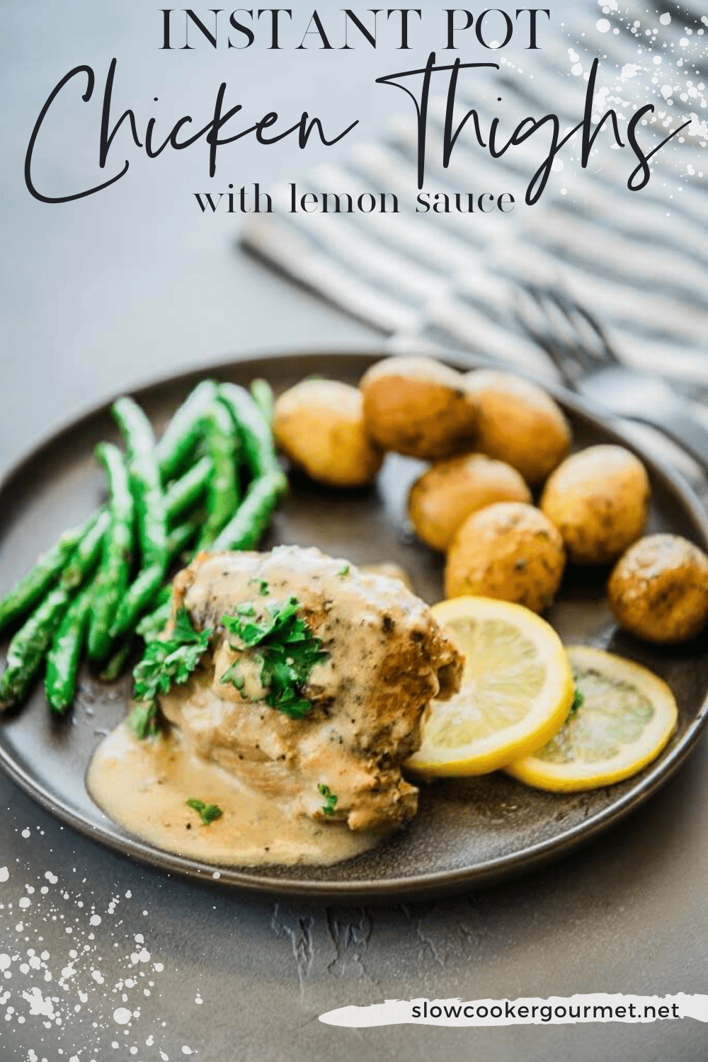 Instant Pot Chicken Thighs with Lemon Sauce Slow Cooker Gourmet