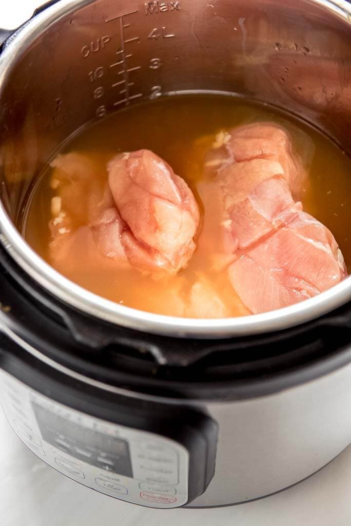 Instant pot slow cook chicken online time