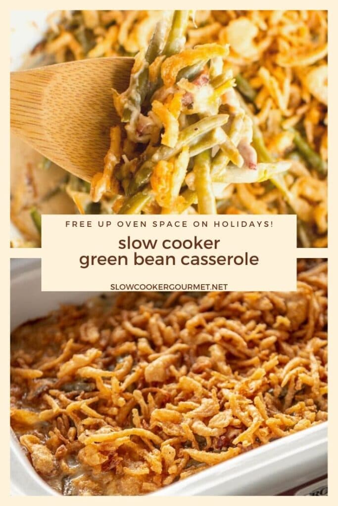 Slow Cooker Green Bean Casserole - The Magical Slow Cooker