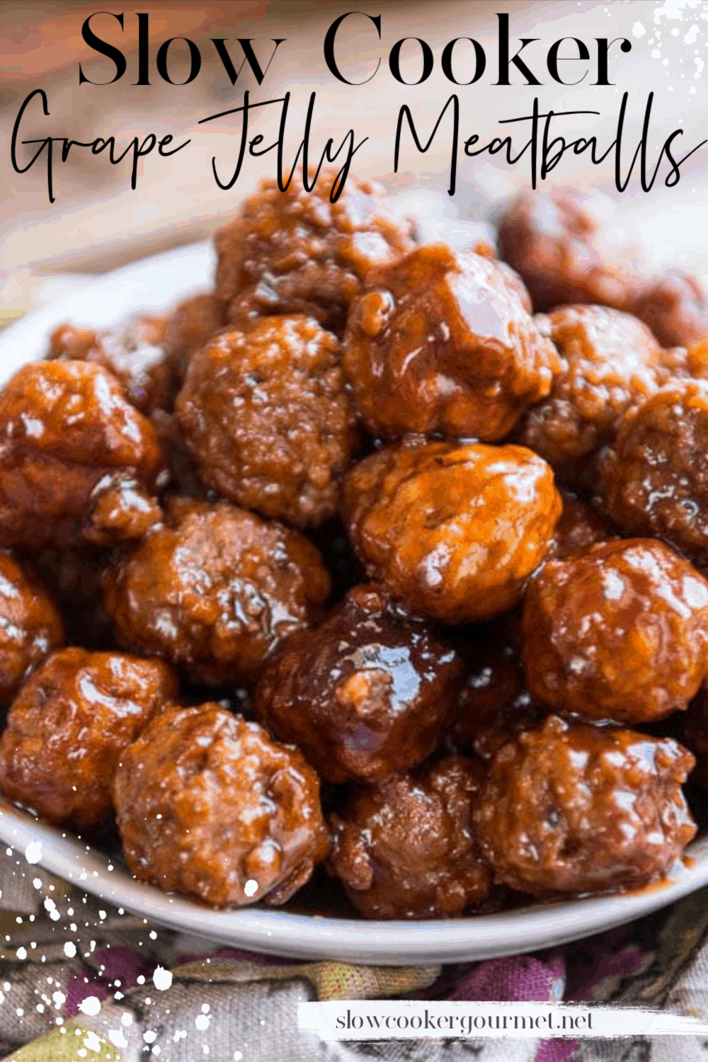 Slow Cooker Grape Jelly Meatballs Slow Cooker Gourmet