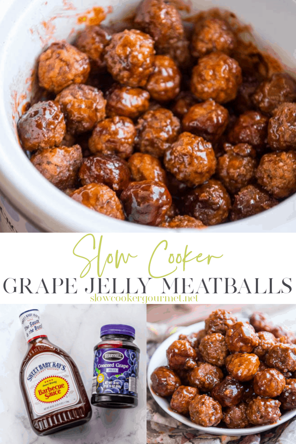 Slow Cooker Grape Jelly Meatballs Slow Cooker Gourmet