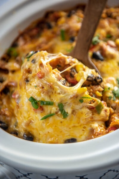 Slow Cooker Taco Casserole - Slow Cooker Gourmet