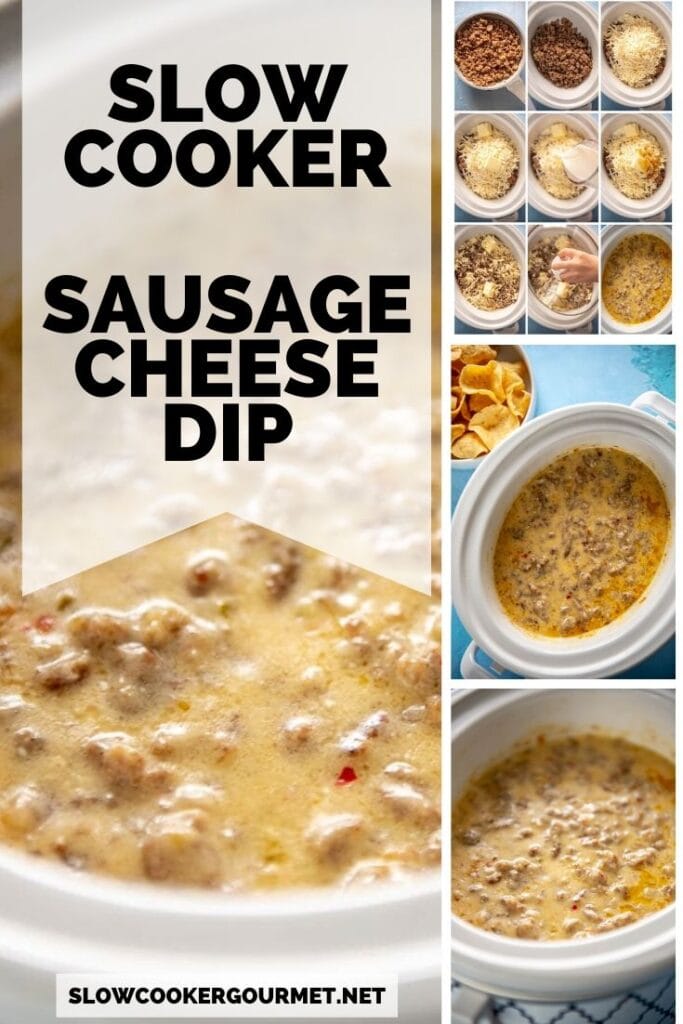 Cheesy Slow Cooker Sausage Dip [+ Video] - Oh Sweet Basil