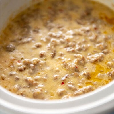 sausage cheese dip in slow cooker