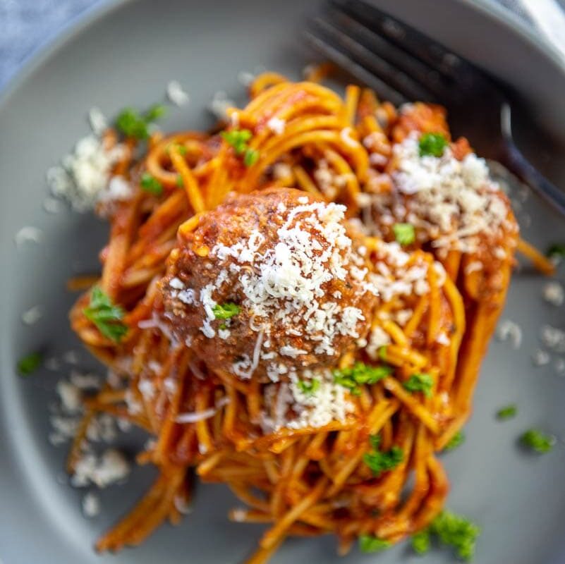 Slow Cooker Spaghetti And Meatballs - Slow Cooker Gourmet