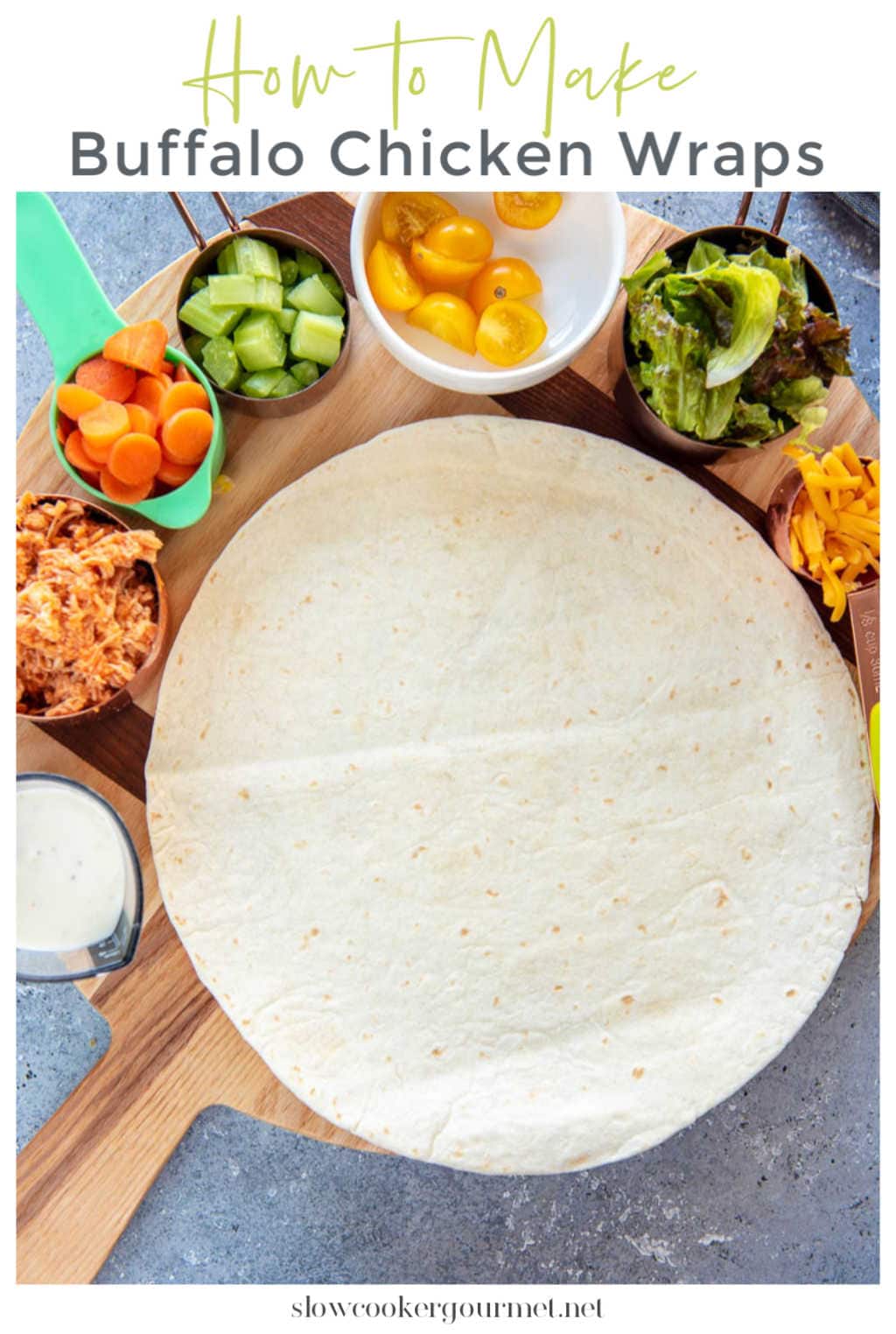 Buffalo Chicken Wraps Slow Cooker Gourmet