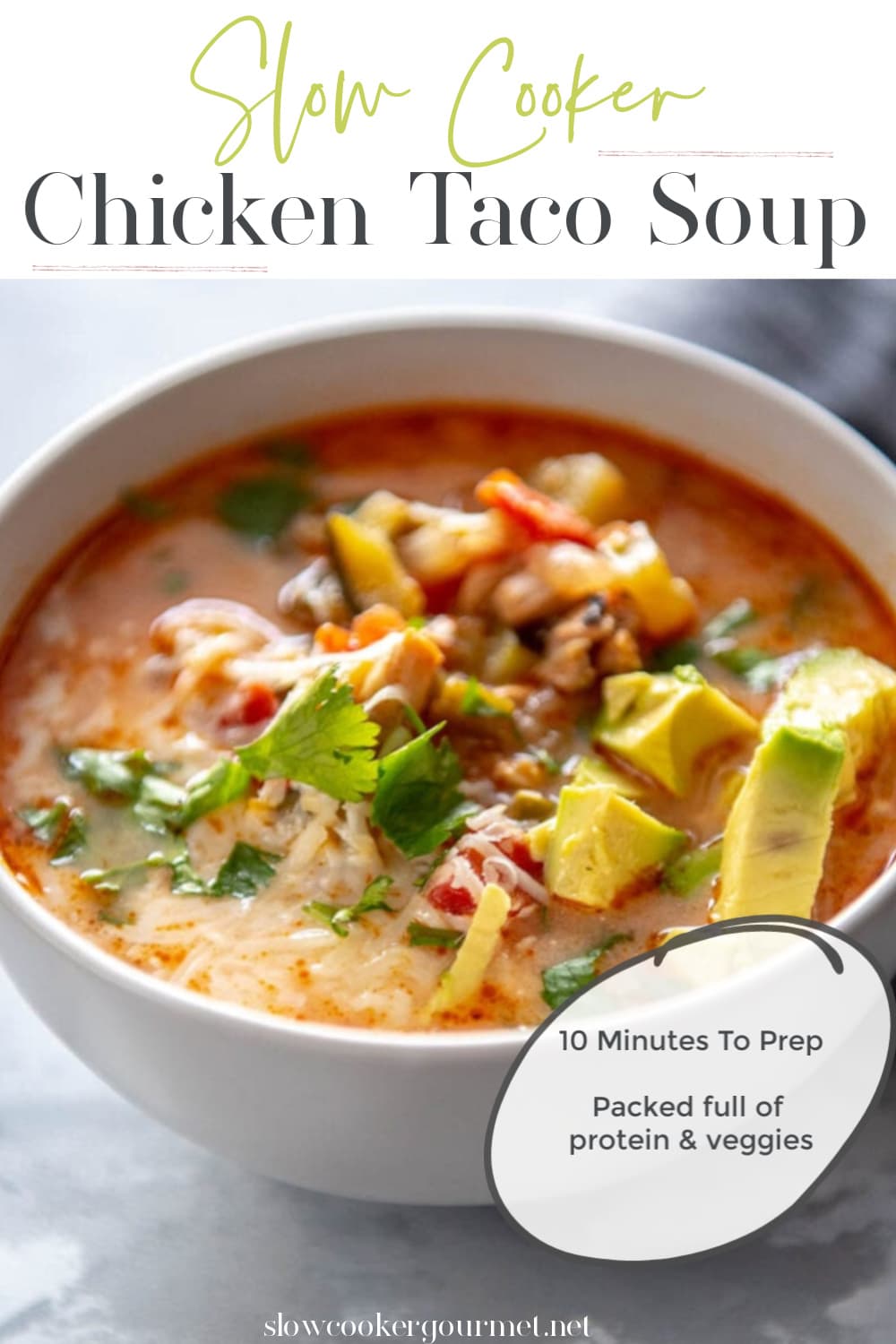 Slow Cooker Chicken Taco Soup Slow Cooker Gourmet