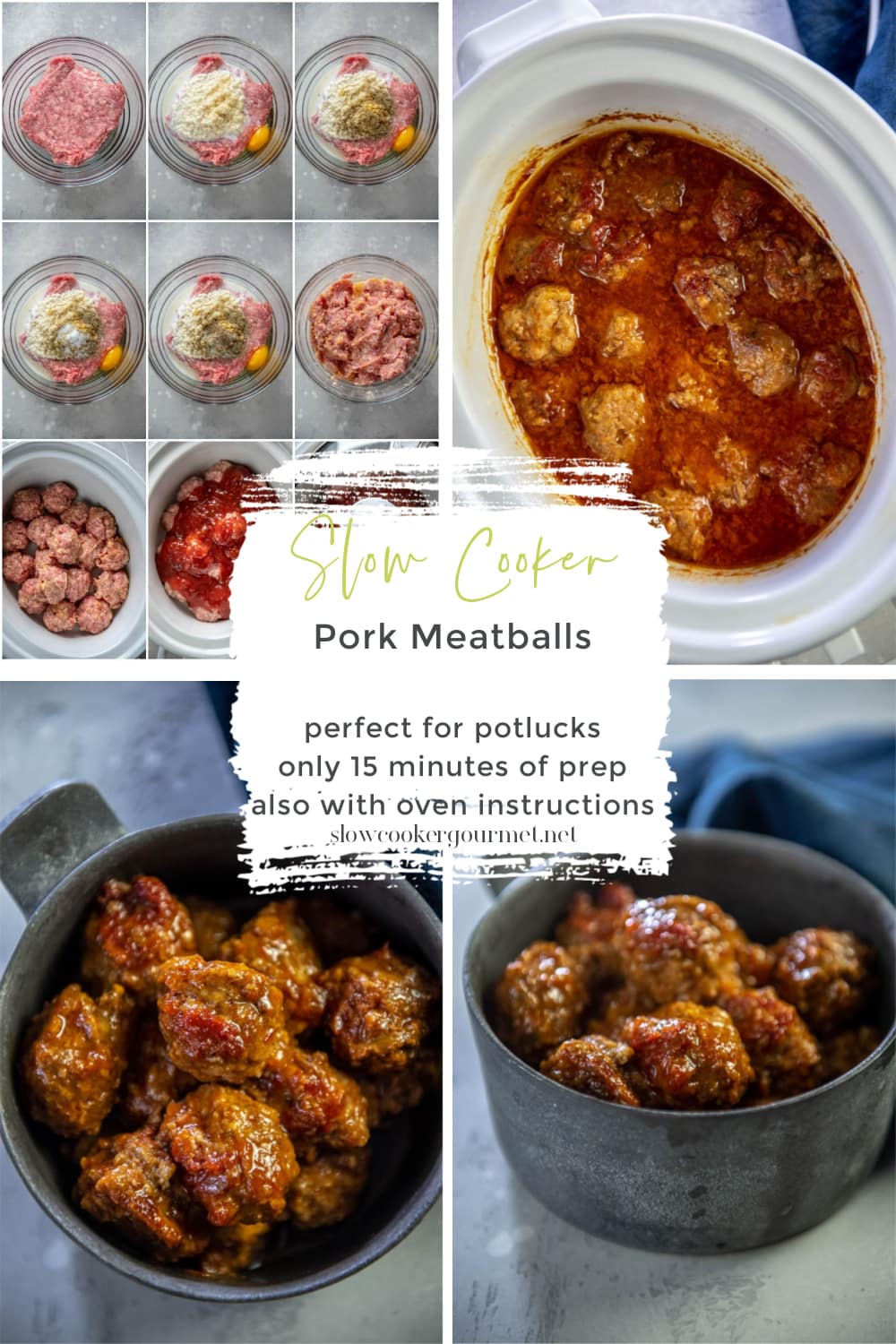 Slow Cooker Pork Meatballs Slow Cooker Gourmet