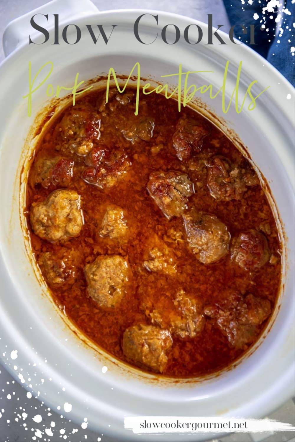 Slow Cooker Pork Meatballs Slow Cooker Gourmet