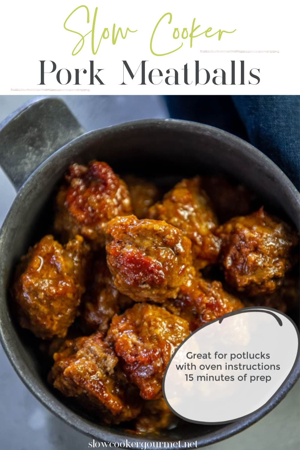 Slow Cooker Pork Meatballs Slow Cooker Gourmet