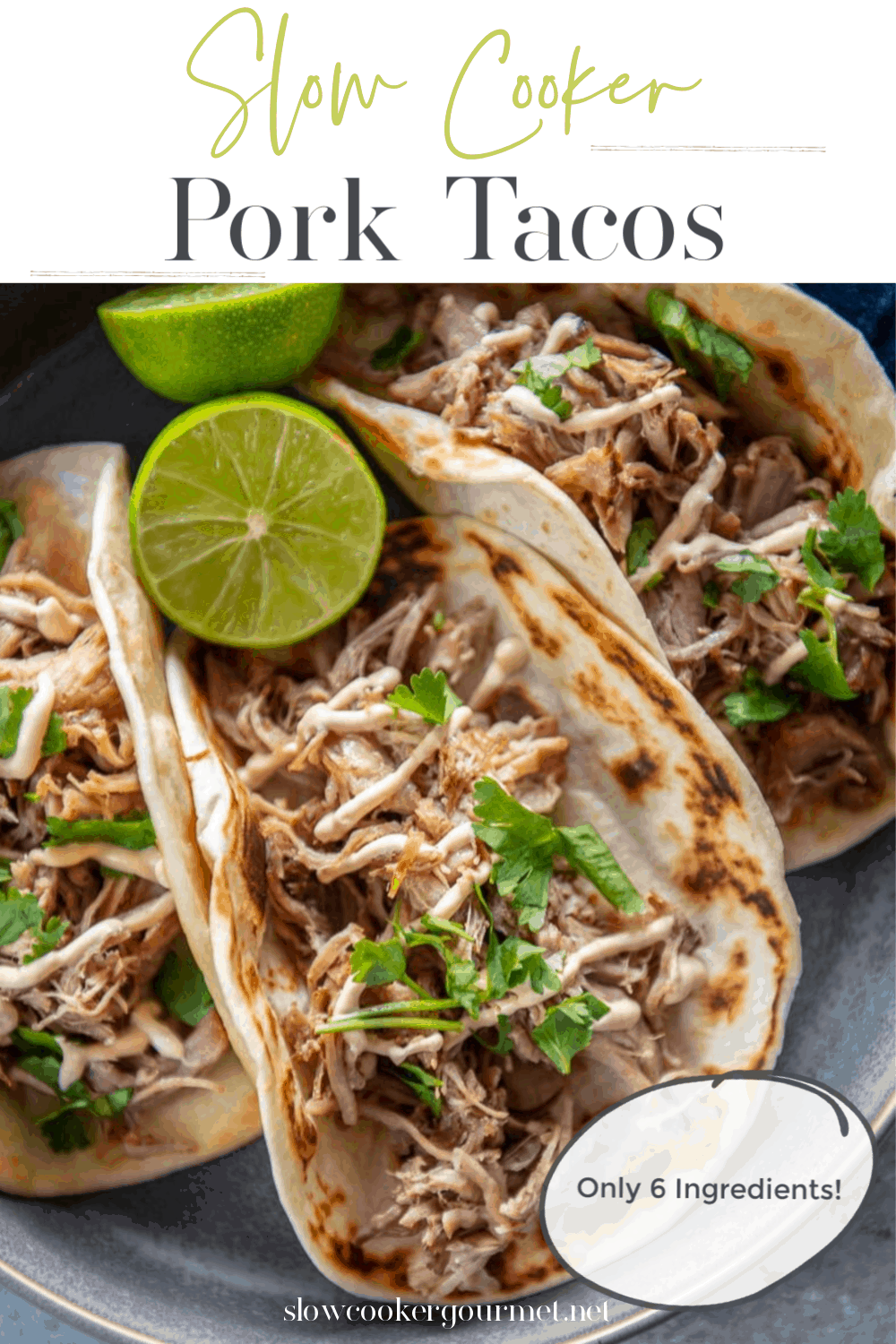 Slow Cooker Pork Tacos - Slow Cooker Gourmet