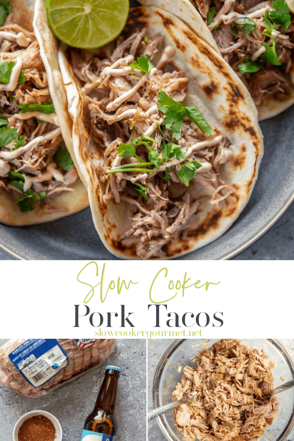 Slow Cooker Pork Tacos Slow Cooker Gourmet