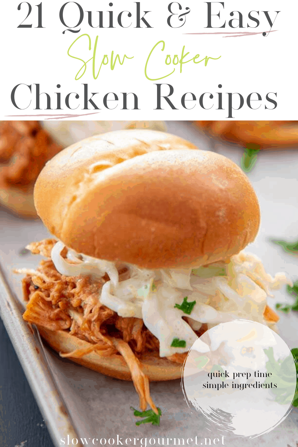 21 Quick and Easy Slow Cooker Chicken Recipes - Slow Cooker Gourmet
